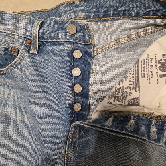 Levi's 150 Year Anniversary Edition Women's High Rise Denim Jeans - Classic Blue - Picture 4 of 6